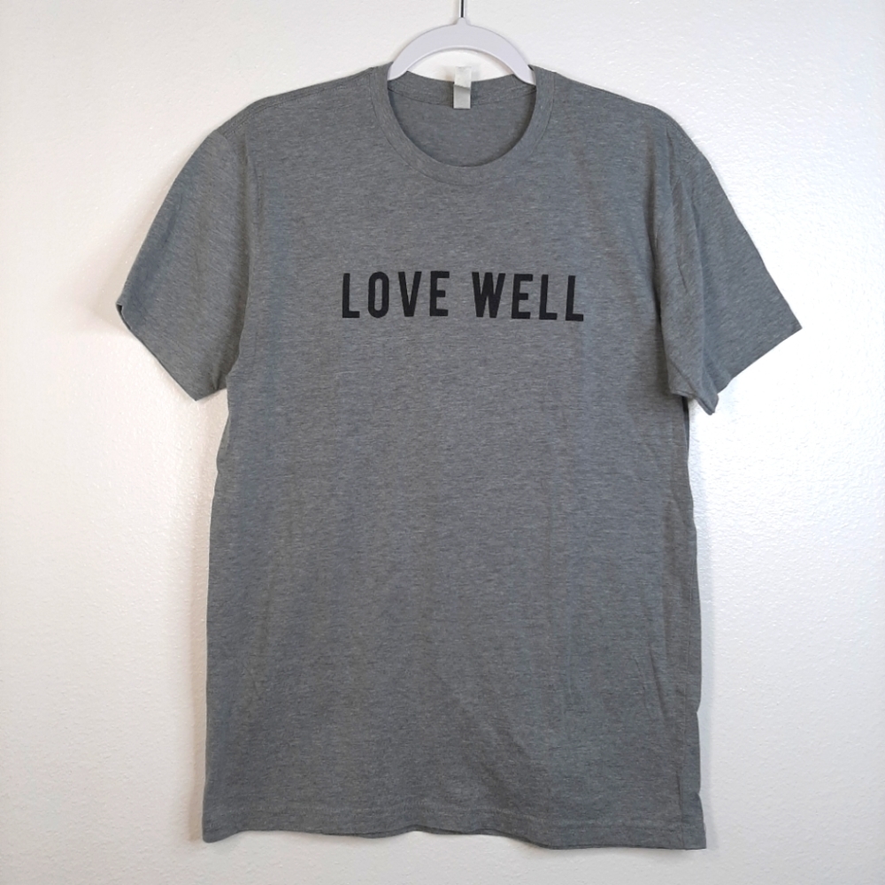 Women's Teeshirt " Love Well" size Medium loose